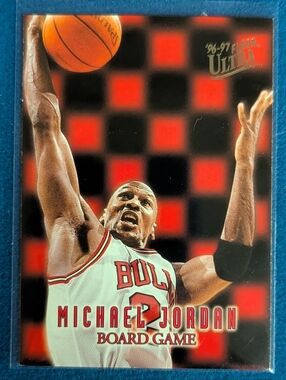Panini Red Black Michael Jordan Board Game Trading Card
